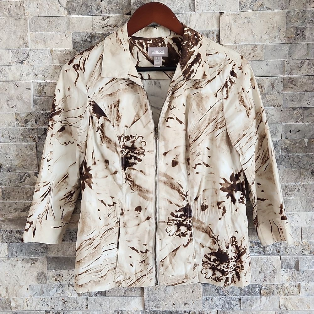 Chico's Cotton Jacket Small